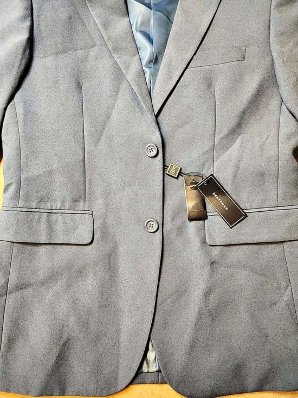 Braveman P02 Men's Blazer Blue Size 36R NWT